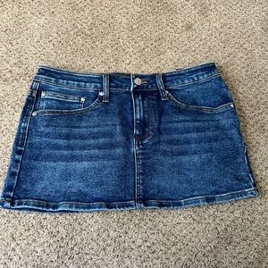 Denim Micro Mini Skirt